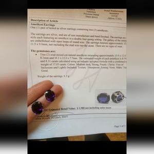 amethyst earings